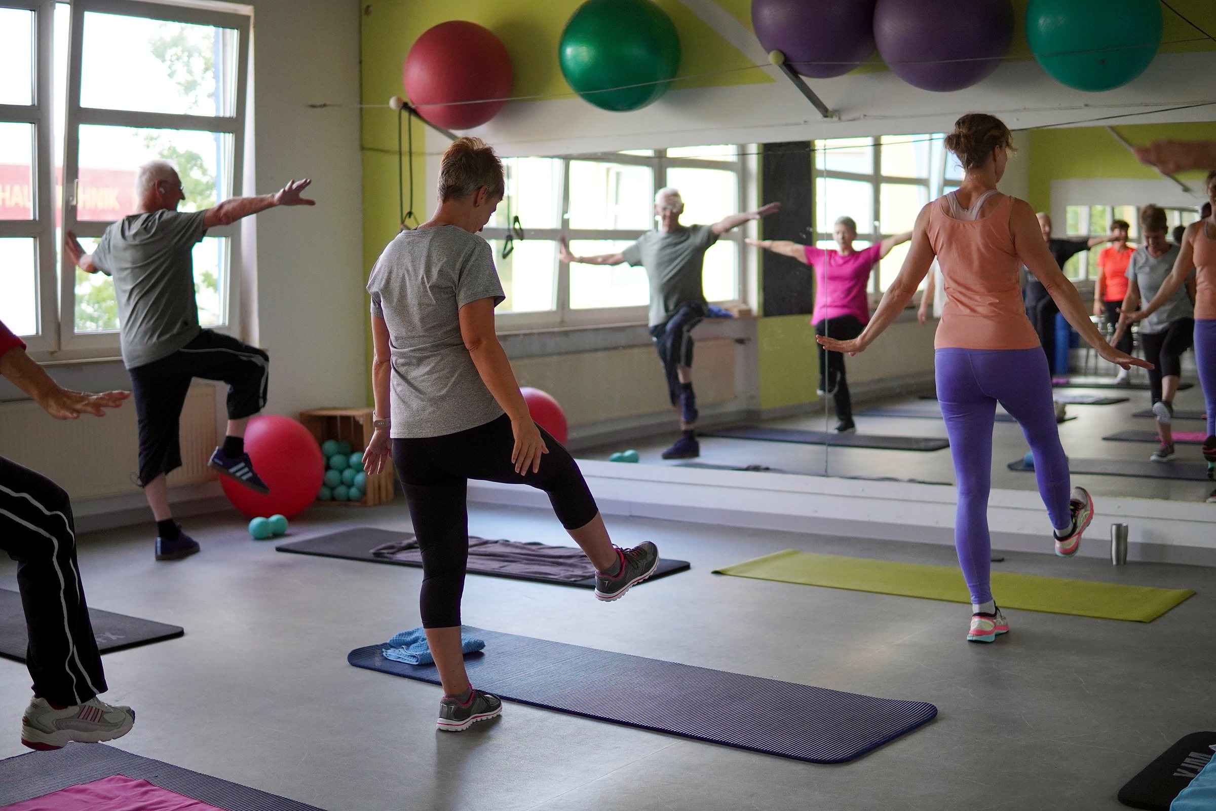 Gymnastikkurs in der Gruppe im Gesundheitszentrum Vollert in Hof